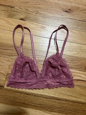 Victoria's Secret Lace Bralette in Dusty Mauve